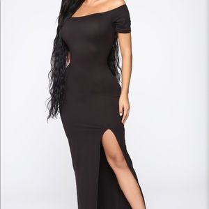Fashion Nova Black Maxi Dress